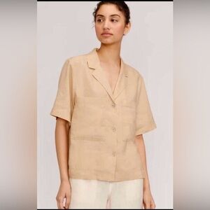EVERLANE The Linen Workwear Shirt Women’s Size L